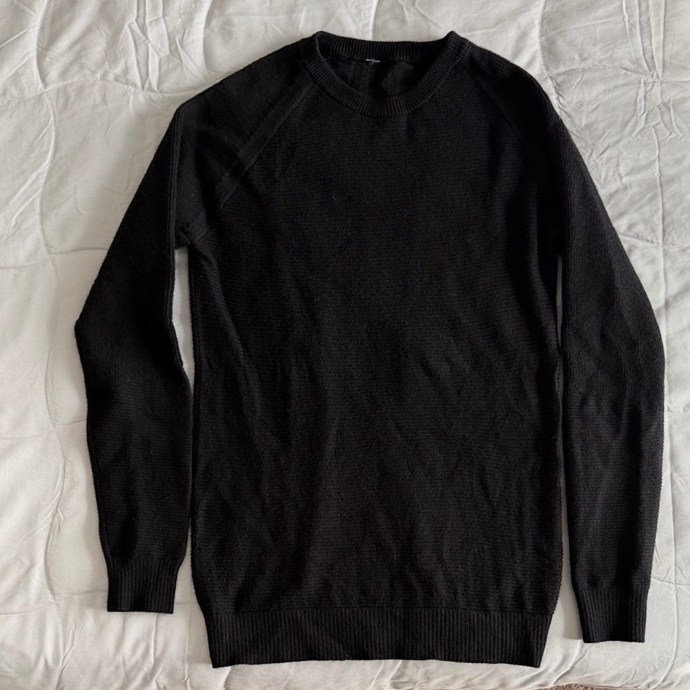 lululemon athletica Black Crew Neck Sweater